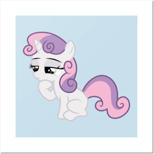 Sweetie Belle thinking Posters and Art